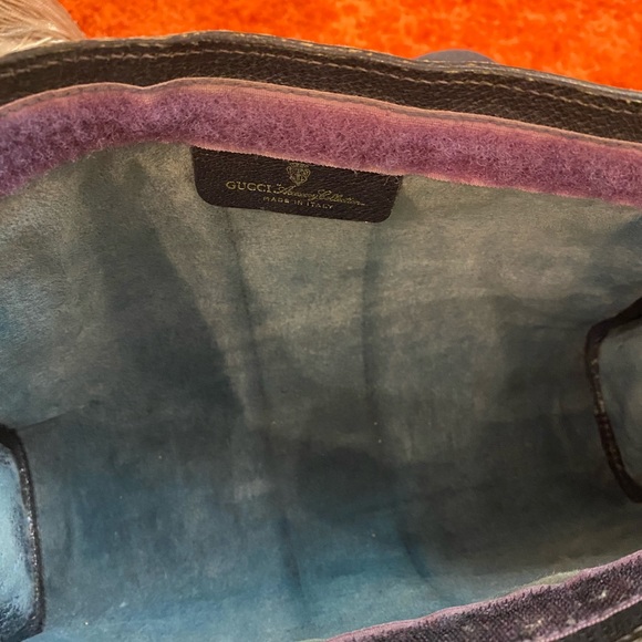 Gucci Bags Vintage Gucci Clutch Monogram Navy Red Poshmark